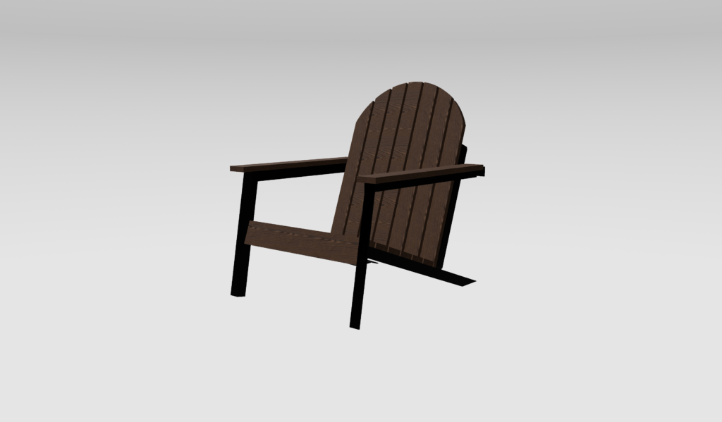 ALAGA chair (OGUN series) - 3D model render, studio background