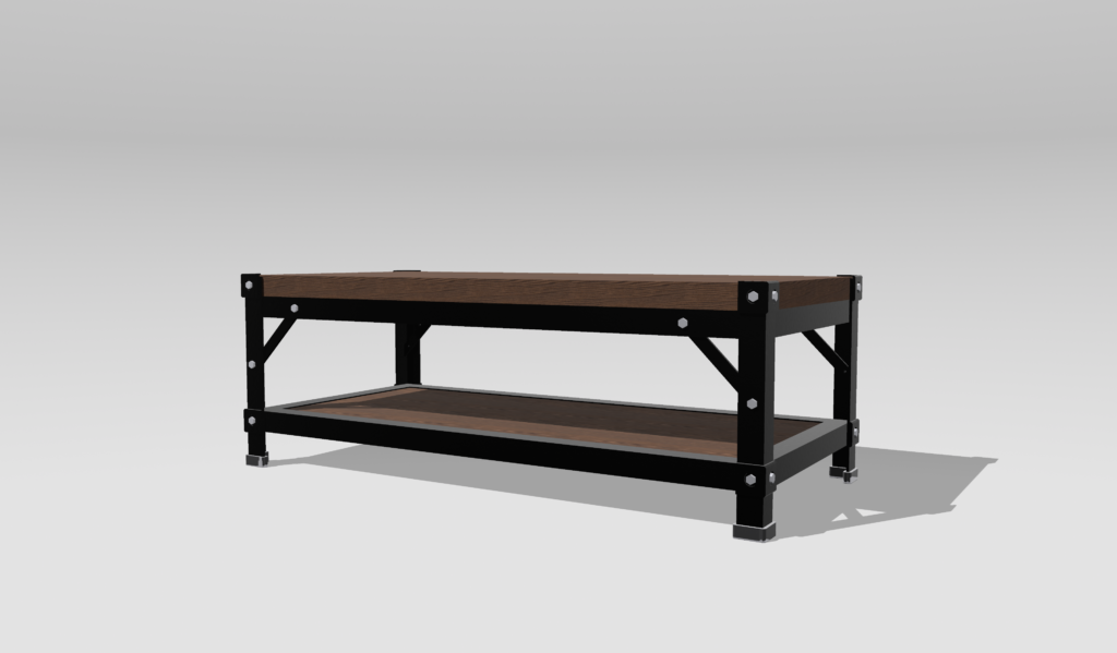 KOFI coffee table - 3D model render, studio background